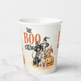 Halloween Party Scary Boo Dogs Crew Sinaasappel Po Papieren Bekers