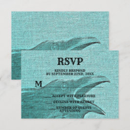 Halloween Party Scary Craw Blauwgroen Spooky RSVP Kaartje