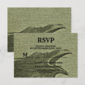 Halloween Party Scary Craw Geel Groen Spooky RSVP Kaartje (Voorkant / Achterkant)