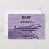 Halloween Party Scary Craw Paarse Spooky RSVP Kaartje (Voorkant)