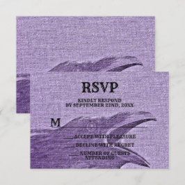 Halloween Party Scary Craw Paarse Spooky RSVP Kaartje