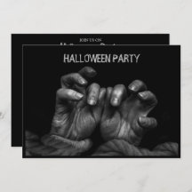Halloween Party Scary Evil Hands Black Spooky