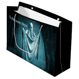 Halloween Party Scary Ghost Dark Blue Night Black Groot Cadeauzakje