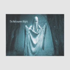 Halloween Party Scary Ghost Dark Blue Night Black Tissuepapier