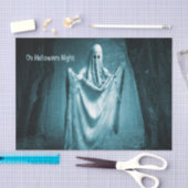Halloween Party Scary Ghost Dark Blue Night Black Tissuepapier (Craft)