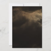 Halloween Party Scary Moon Black Cloudy Sky Kaart (Achterkant)