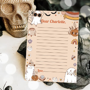 Halloween Party Schattige Ghost Time Capsule Note Bedankkaart