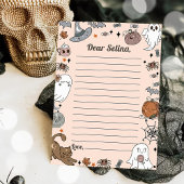 Halloween Party Schattige Ghost Time Capsule Note Bedankkaart