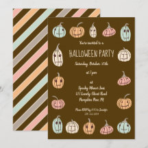 Halloween Party Schattigee Pastel Pompoenen