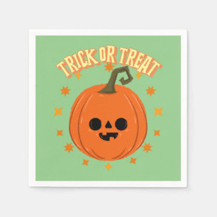 Halloween party servetten pompoen Trick or treat