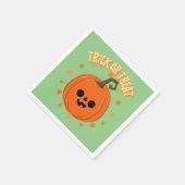 Halloween party servetten pompoen Trick or treat (Hoek)