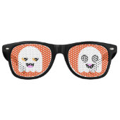 Halloween Party Shades: Leuke Geesten Retro Zonnebril (Voorkant)
