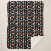 Halloween Party Sherpa Blanket Deken (Voorkant)