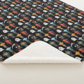 Halloween Party Sherpa Blanket Deken (3/4)