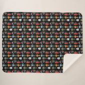 Halloween Party Sherpa Blanket Deken (Voorkant (horizontaal))