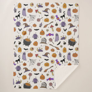 Halloween Party Sherpa Deken