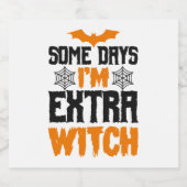 Halloween Party Shirt, Halloween Shirt, Halloween Sparkling Wijnetiket (Enkel label)