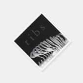 Halloween Party Skelet Botten Rib Cage Spooky Servetten (Hoek)