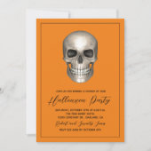 Halloween Party Skelet Uitnodiging (Voorkant)