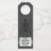 Halloween Party Skeleton Botten Bottle Hanger Labe (Voorkant)