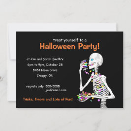 Halloween Party Skeleton Kaart