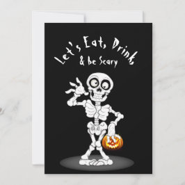 Halloween Party Skeleton Kaart
