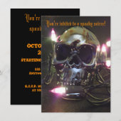 Halloween Party Skull Kaart (Voorkant / Achterkant)