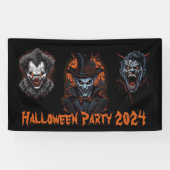 Halloween Party Spandoek (Horizontaal)