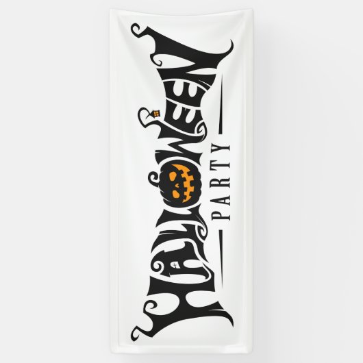 Halloween Party Spandoek (Verticaal)