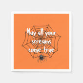 Halloween Party Spider op internet Servet (Voorkant)