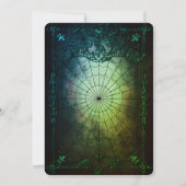 Halloween Party  Spinnenweb Kaart (Achterkant)