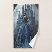 Halloween Party Spookhuis Blauwe Nacht Eng Bad Handdoek (Handdoek)