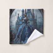 Halloween Party Spookhuis Blauwe Nacht Eng Bad Handdoek (Wasdoekje)