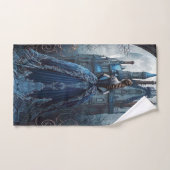 Halloween Party Spookhuis Blauwe Nacht Eng Bad Handdoek (Handdoek)