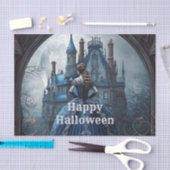 Halloween Party Spookhuis Blauwe Nacht Eng Tissuepapier (Craft)