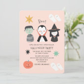 Halloween Party Spooktacular Boo Uitnodiging (Staand voorkant)