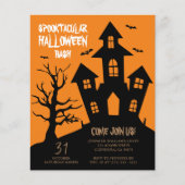 Halloween Party Spooktacular Haunted House Flyer (Voorkant)