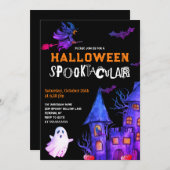 Halloween Party Spooktacular Uitnodiging (Voorkant / Achterkant)