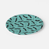 Halloween Party Spooky Bats Papieren Bordje (Gekanteld)