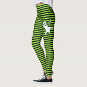 Halloween Party Spooky Cat Schattige Ghost Zwart G Leggings (Links)