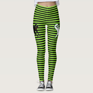 Halloween Party Spooky Cat Schattige Ghost Zwart G Leggings