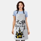 Halloween Party Spooky Haunted House Schort (Gedragen)