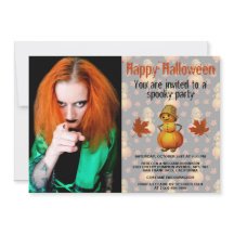 Halloween Party Spooky Pumpkin Man met mandje pet