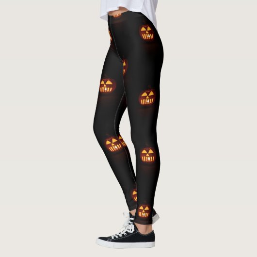 Halloween Party Spooky Scary Funny Pumpkins Leggings (Links)
