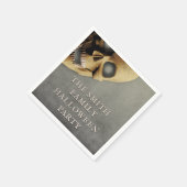 Halloween Party Spooky Skelet Skull gepersonalisee Servet (Hoek)