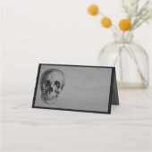Halloween Party Spooky Skull Place Card Plaatskaartje (Voorkant)