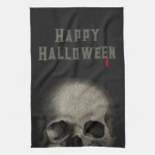 Halloween Party Spooky Skull Theedoek (Verticaal)