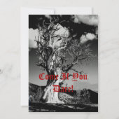 Halloween Party Spooky Tree Monster Bash Kaart (Voorkant)