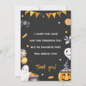 Halloween Party Spooky Verjaardag Bedankt Card Kaart (Voorkant)