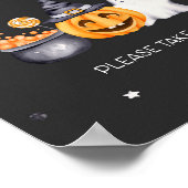 Halloween Party Spooky Verjaardag Favorieten Teken Poster (Hoek)